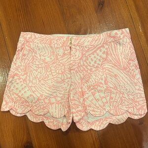 Lilly Pulitzer High Waist Pink Patterned Shorts